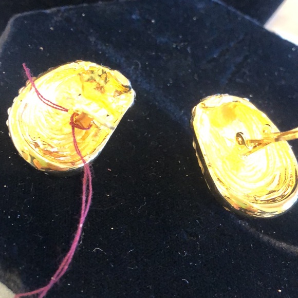 Jet Black & Light Colorado Crystal Pavé  She’ll Clip On Earrings - Picture 8 of 9